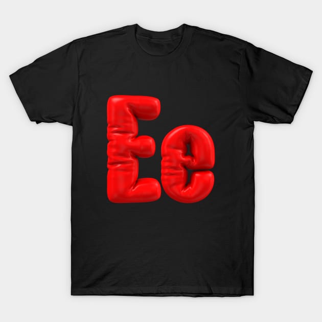 Capital & Simple "E" Letter My Favorite T-Shirt by KNJ Store